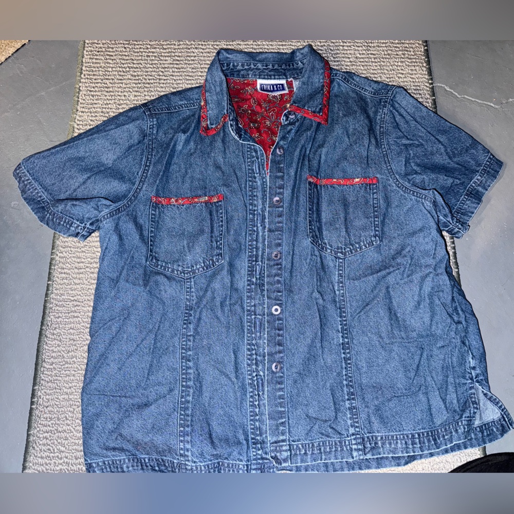 Women’s Denim Button Up Shirt